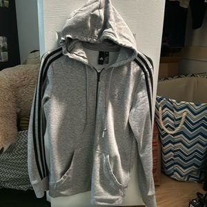 Adidas hoodie zip up sweater